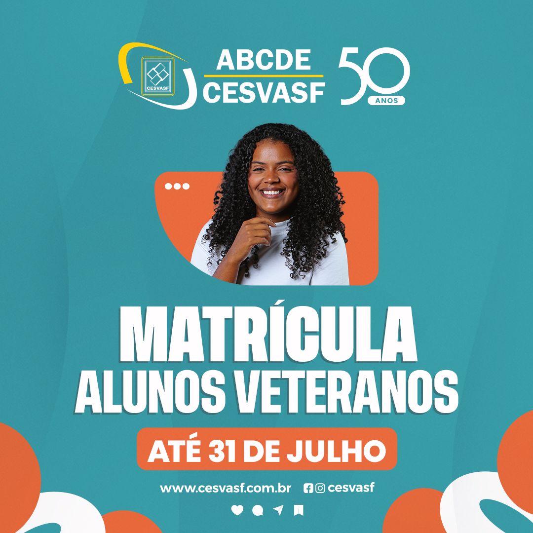 ATENÇÃO, ALUNOS VETERANOS!*🎓📚 - CESVASF