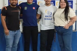 CURSO DE EDUCAÇÃO FÍSICA DO CESVASF REALIZA PALESTRA COM REPRESENTANTE DO CREF-12